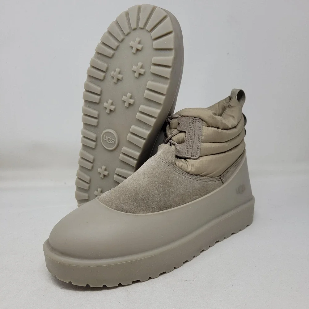 UGG Boots Mens Size 12 Beige Thinsulate Insulated Water Resistant Snow